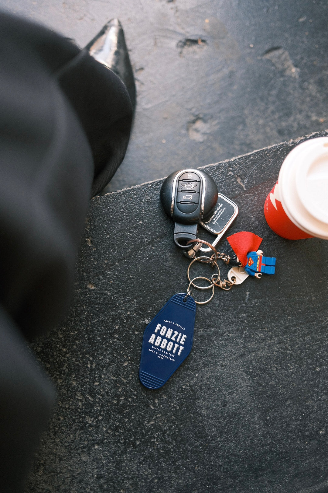 Fonzie Abbott Retro Keyring
