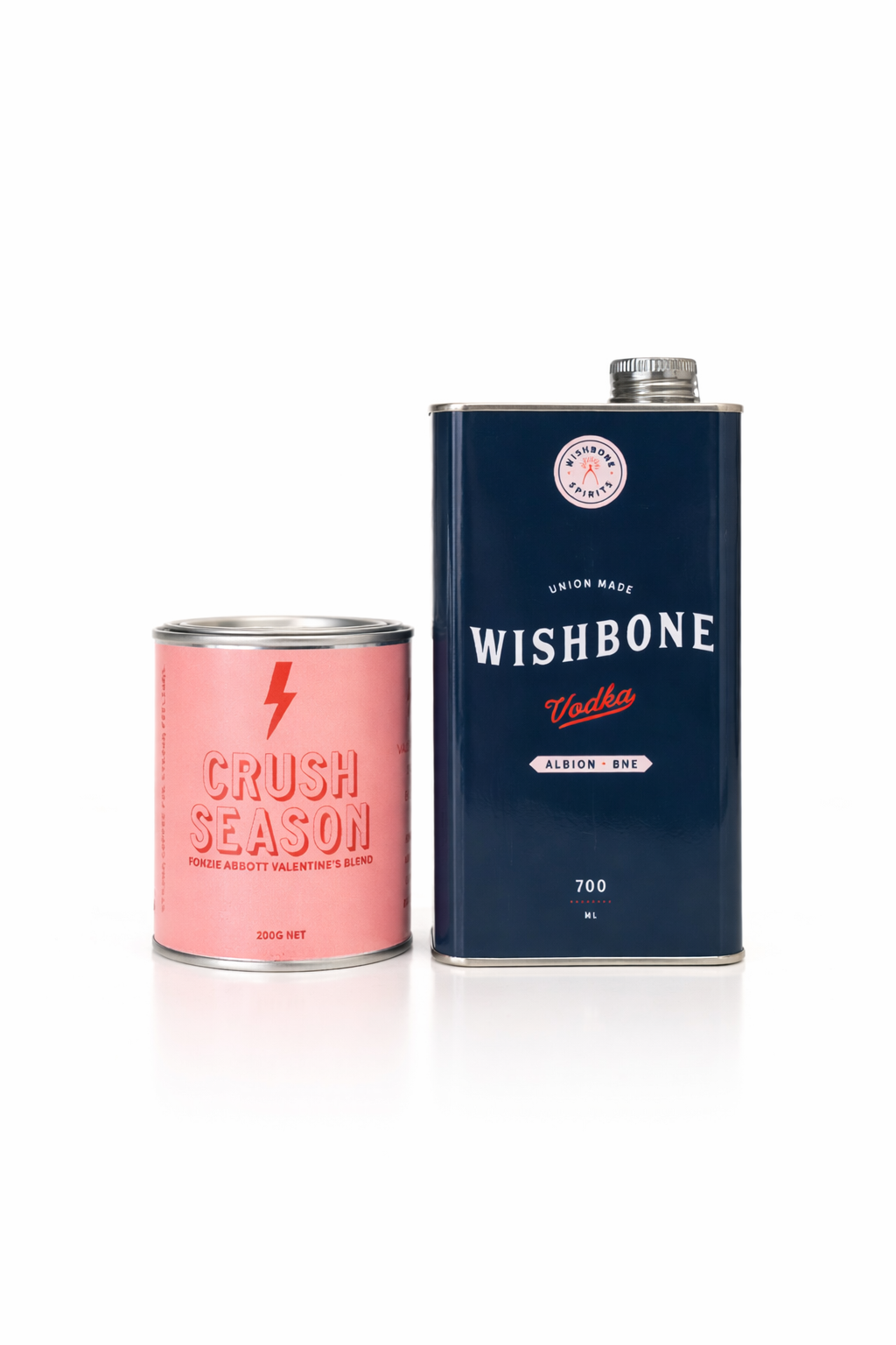 Valentine's Coffee & Spirits Gift Pack – Coffee Tin + Gin or Vodka