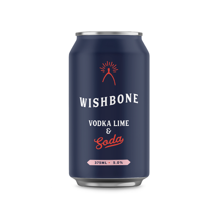 Wishbone Spirits RTD Vodka, Lime & Soda Can